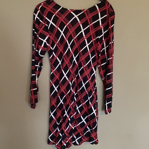 🆕SACRED THREADS: L/S Plaid Tunic/Dress- Sz S/M - Picture 2 of 7